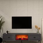 Weny Bohem Fireplace - Anthracite – ТВ комода