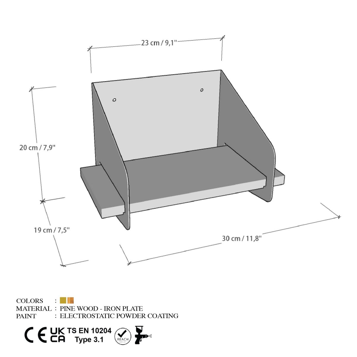 Short Arm - Gold – Ѕидна полица - Image 6