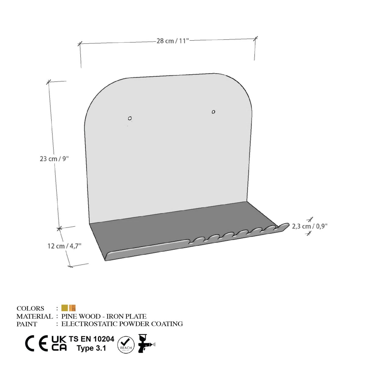 Short Pouch - Gold – Ѕидна полица - Image 7