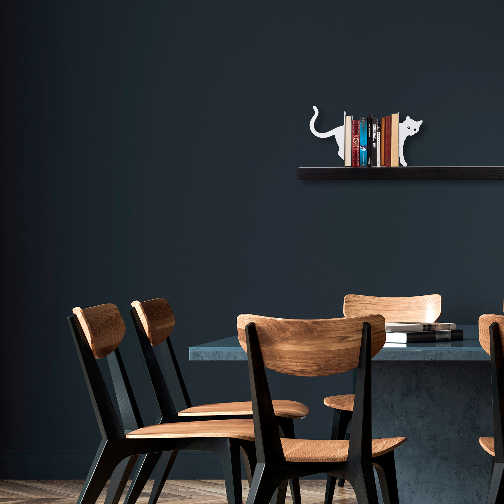 493RMC111020-201.jpg Kitap tutucu 5 - White – Метална книшка - Image 1