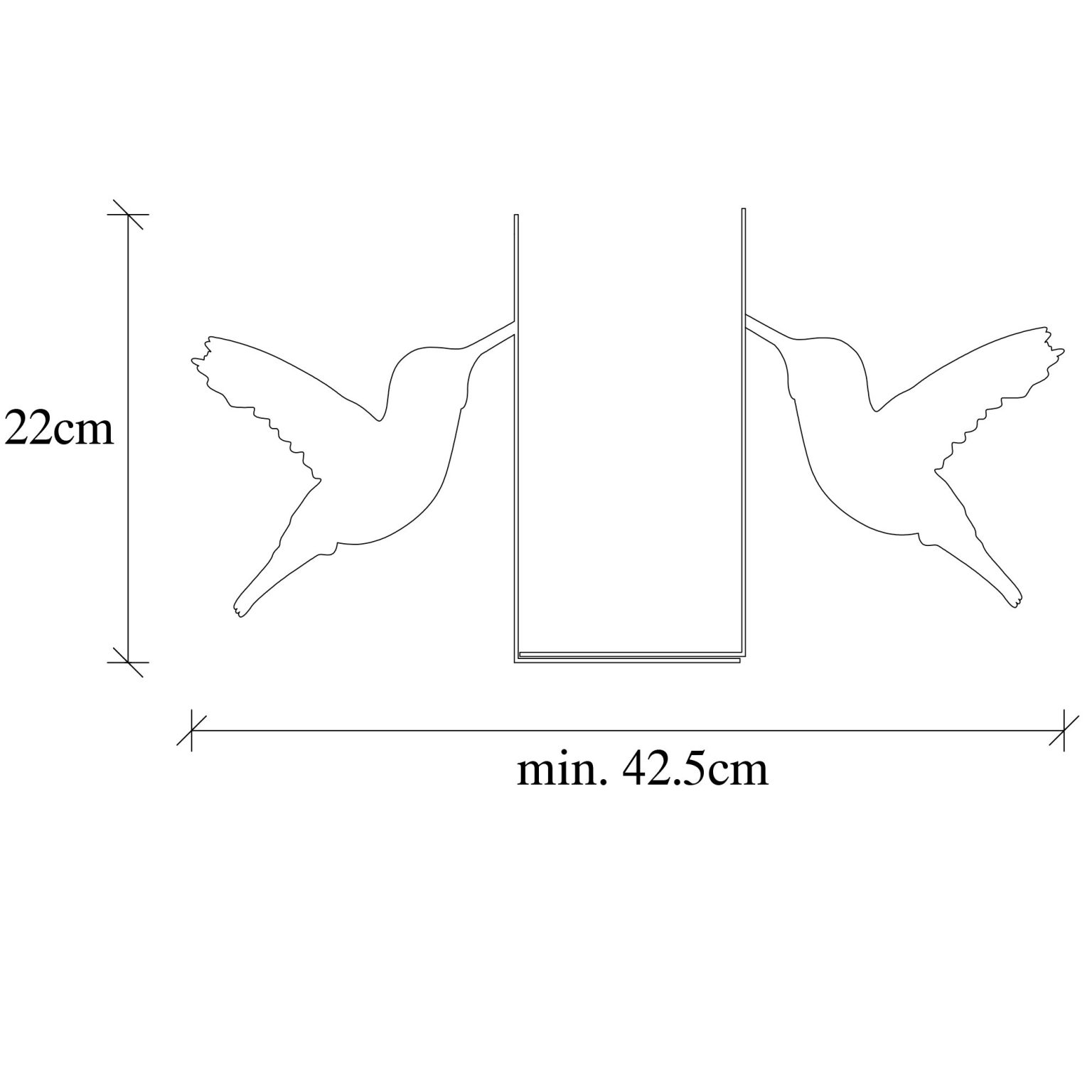 Kitap tutucu 11 - Black – Метална книшка - Image 5