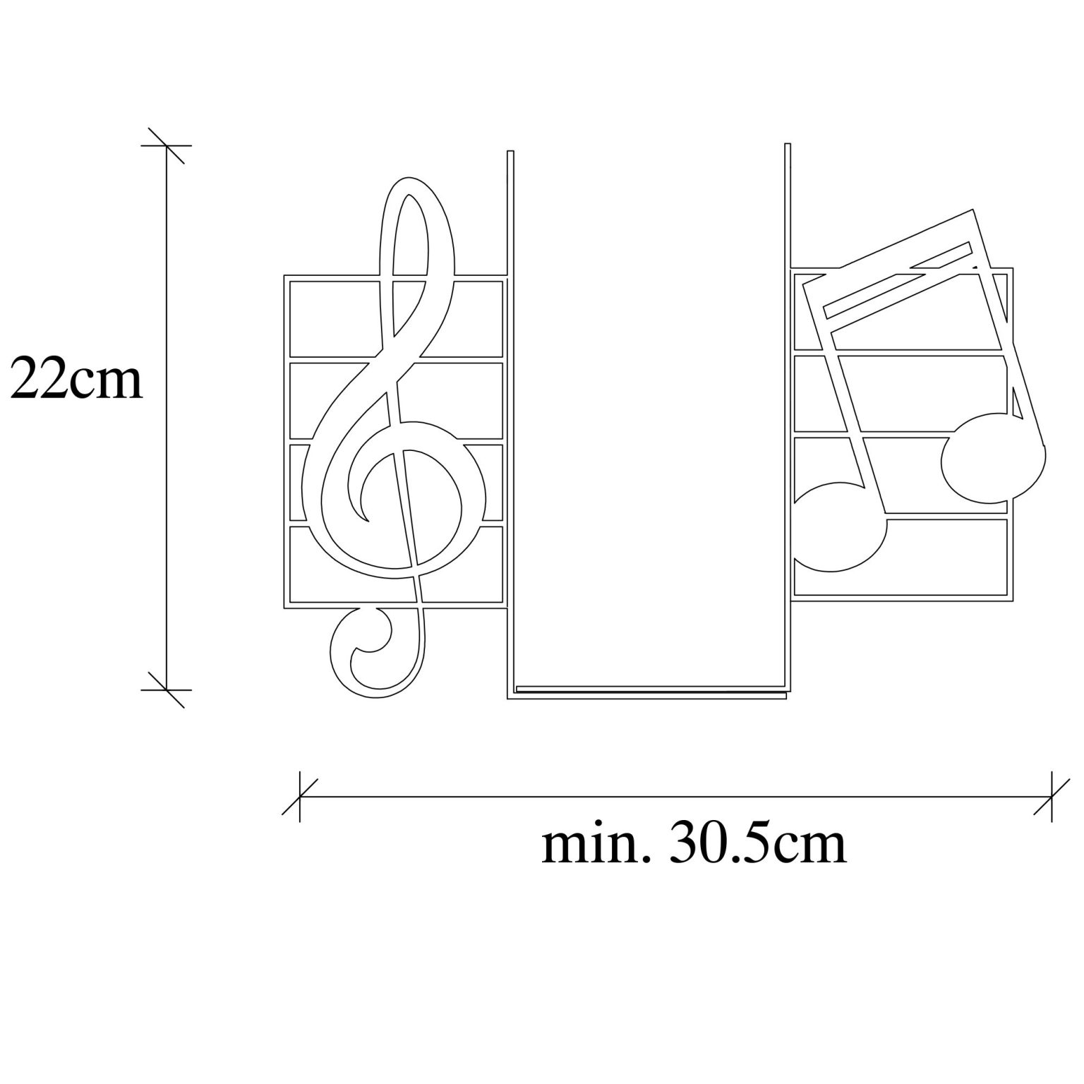 Kitap tutucu 18 - Black – Метална книшка - Image 5