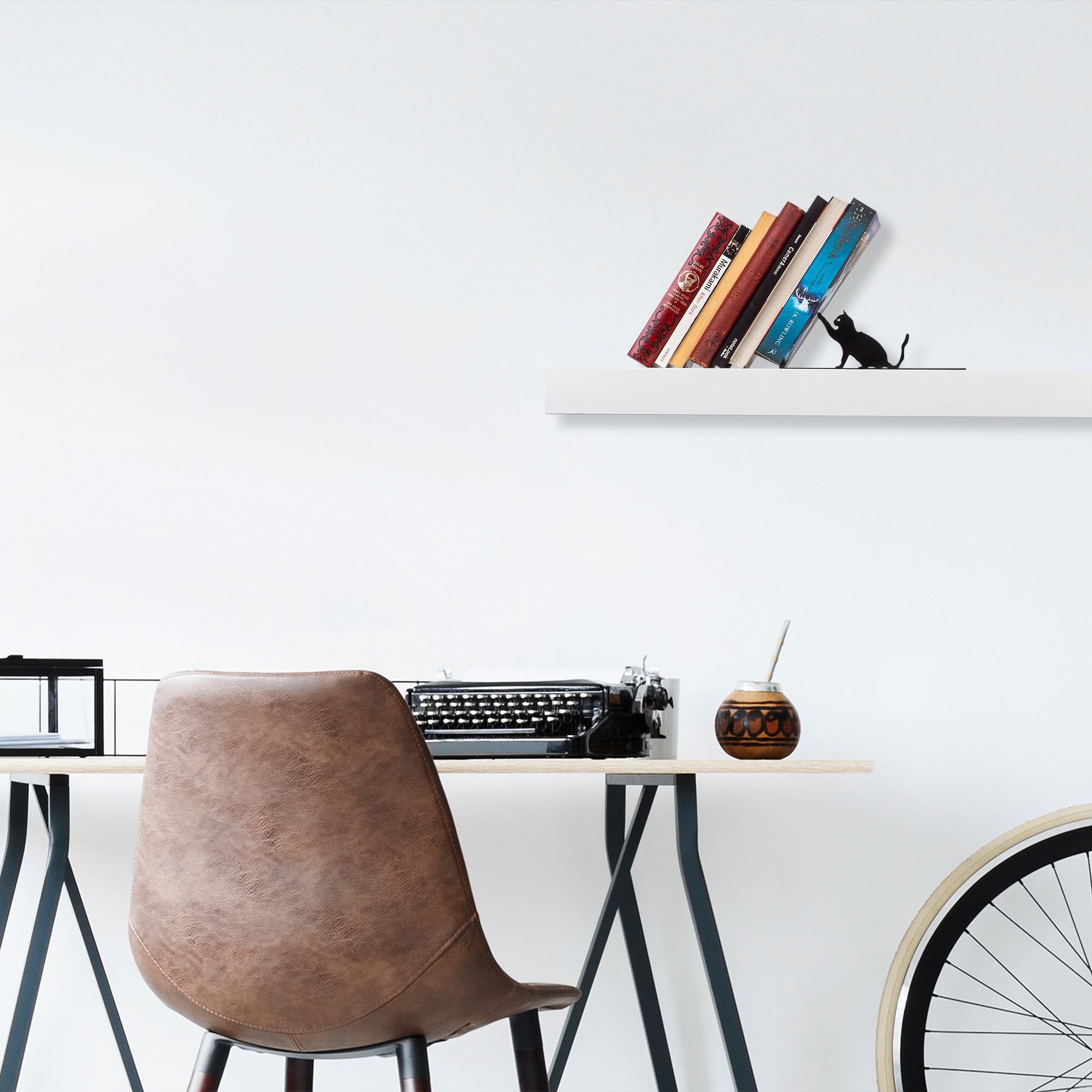 493RMC113620-201.jpg Kitap tutucu 20 - Black – Метална книшка - Image 1