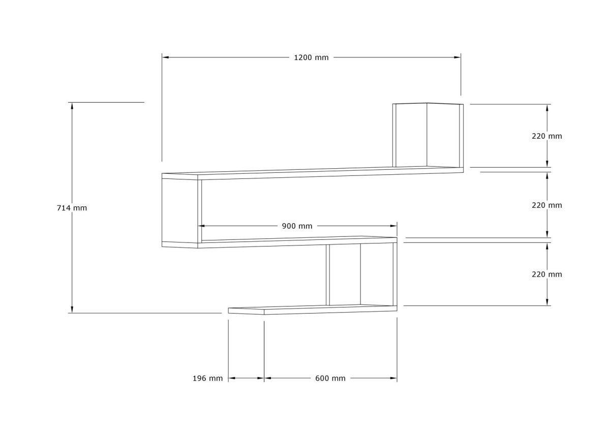 Penne - Sapphire Oak – Ѕидна полица - Image 4