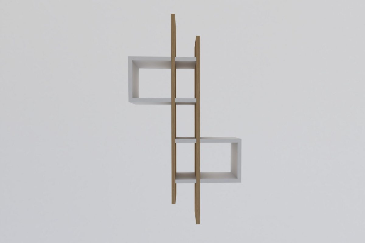 Emse - Sapphire Oak, White – Ѕидна полица - Image 4