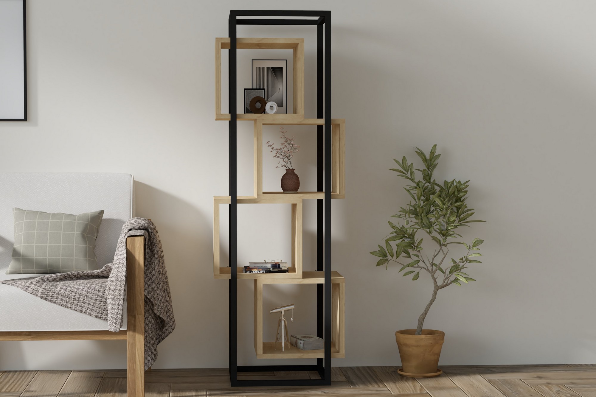 495SSE120920-201.jpg Rabant - Sapphire – Полица за книги - Image 1