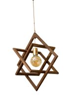 Nora - Wooden Walnut – Дрвен лустер - Image 2