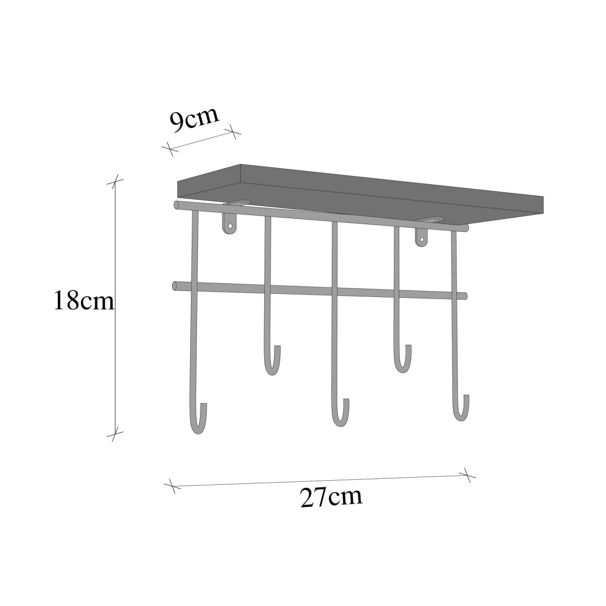 Dekoratif Duvar Rafı ve Askılık – Ѕидна полица - Image 10