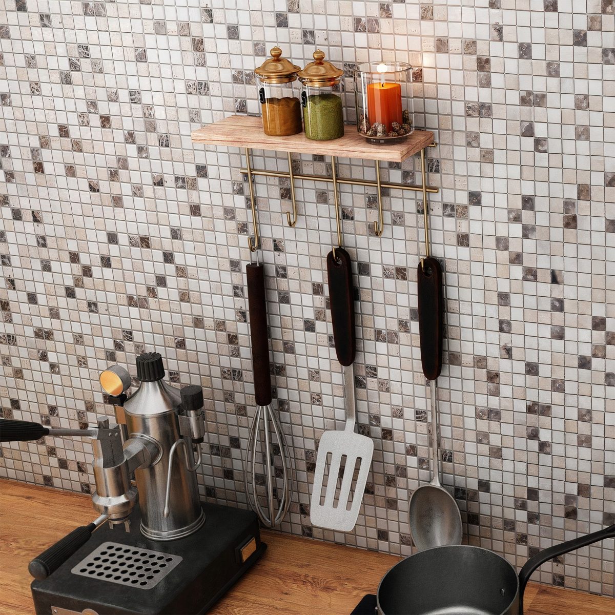 Dekoratif Duvar Rafı ve Askılık – Ѕидна полица - Image 7