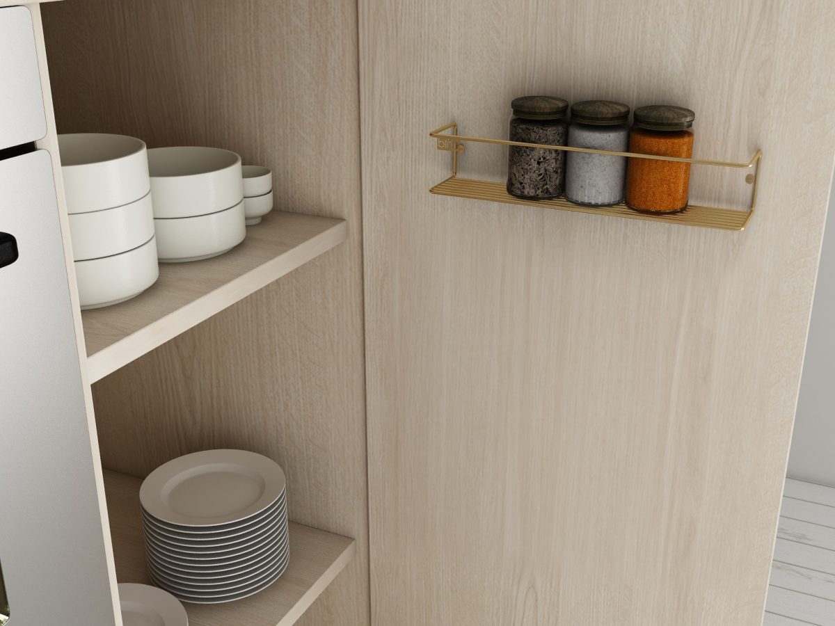 Banyo Makyaj Rafı, Baharatlık - Gold – Ѕидна полица - Image 3