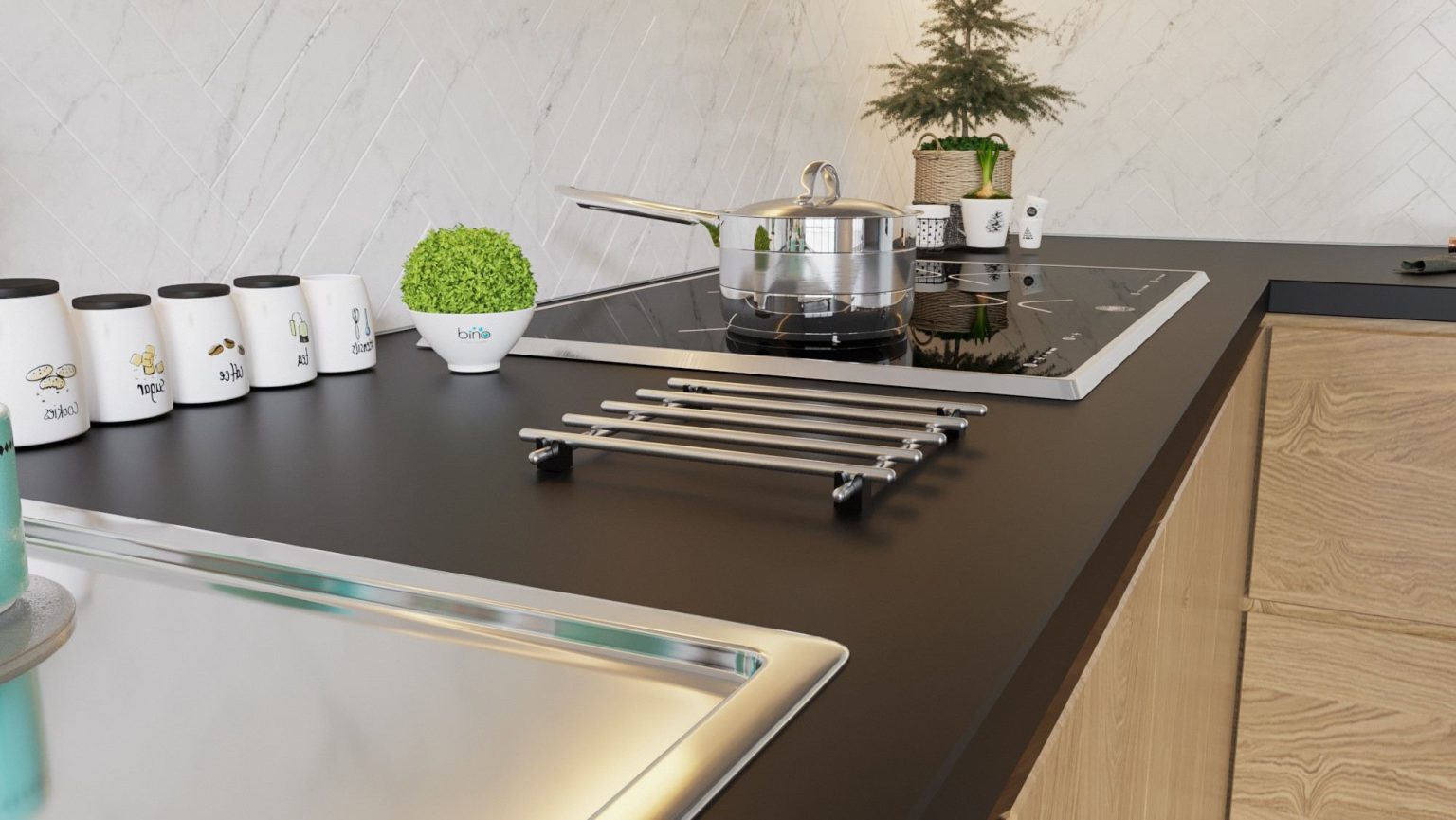 Tezgah Koruyucu Metal Krom – Тривет - Image 5