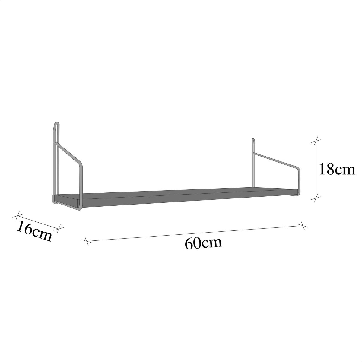 Duvar Rafı 60 cm Extra – Ѕидна полица - Image 7