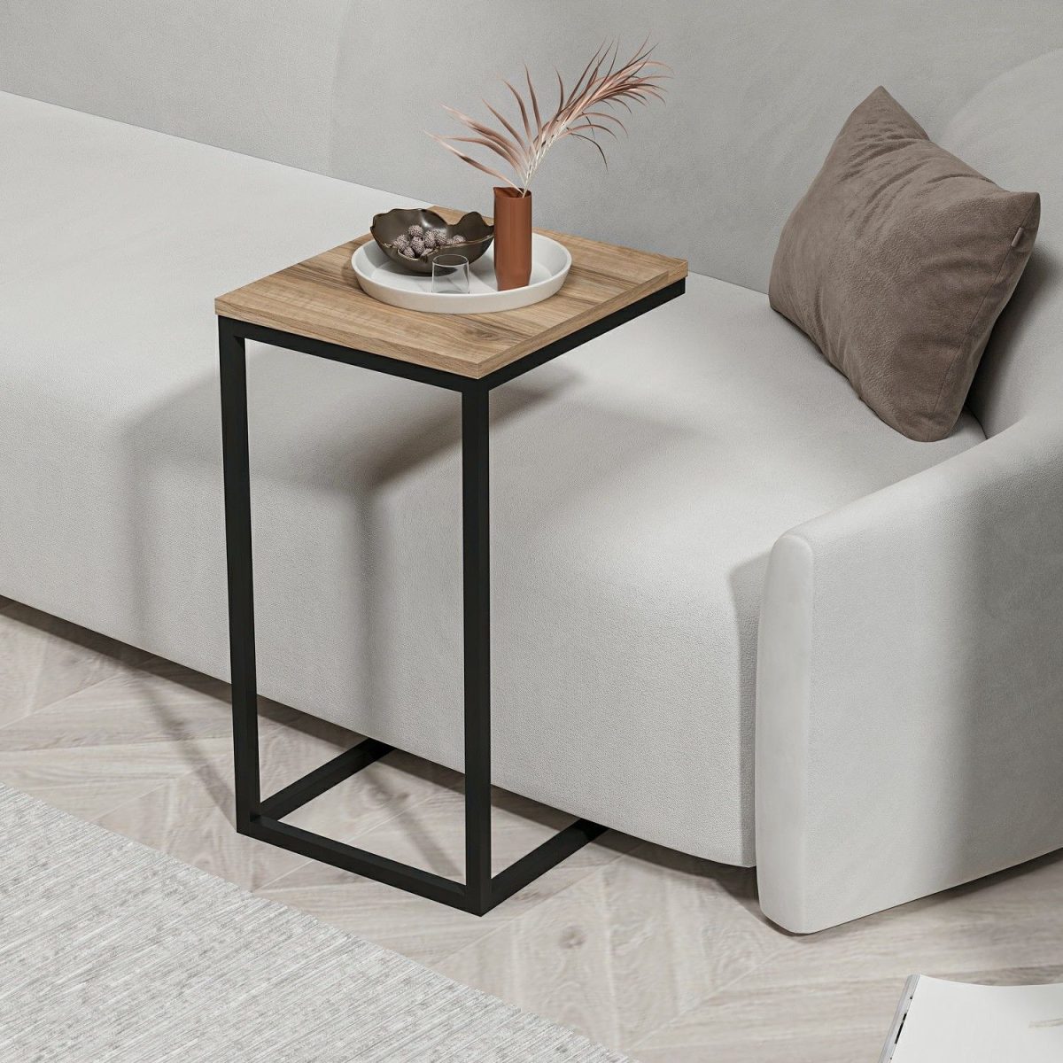 Davin - Walnut – Софа маси - Image 2