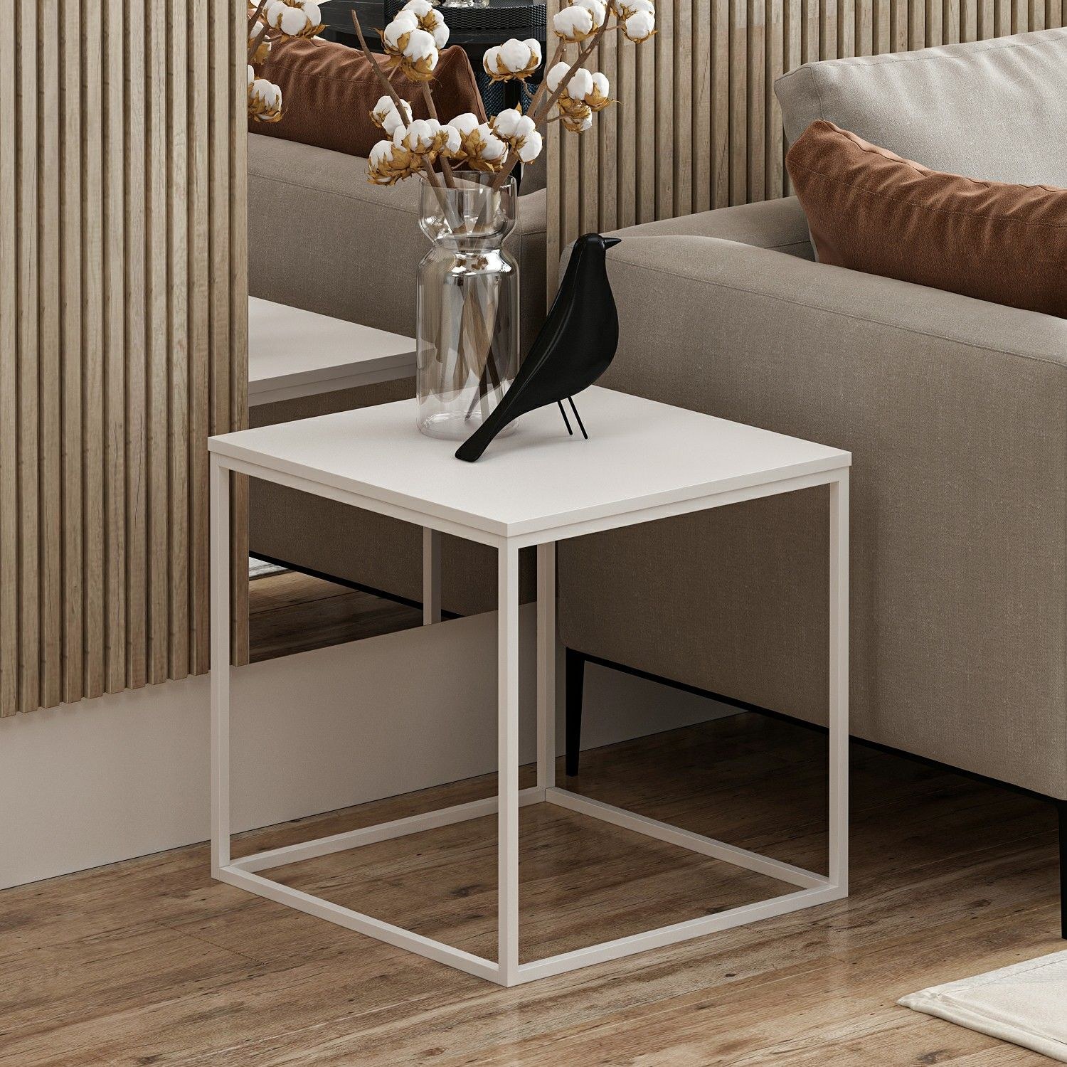 506MNR121020-201.jpg Basak - White – Софа маси - Image 1