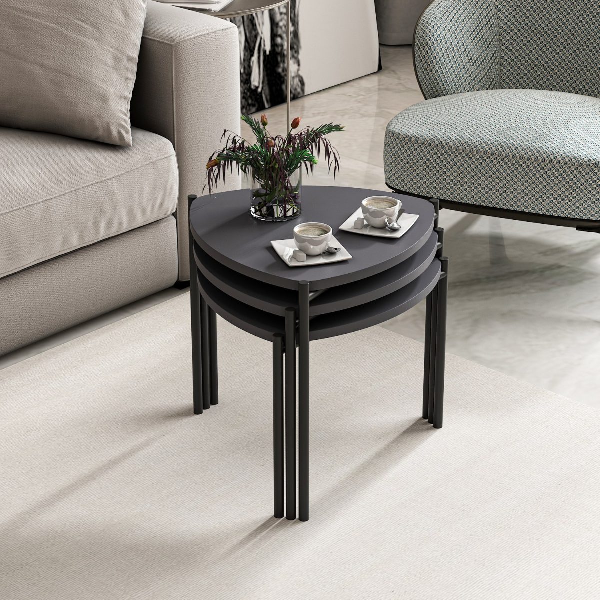 Lenny - Anthracite – Табела за гнездење (3 парчиња) - Image 3