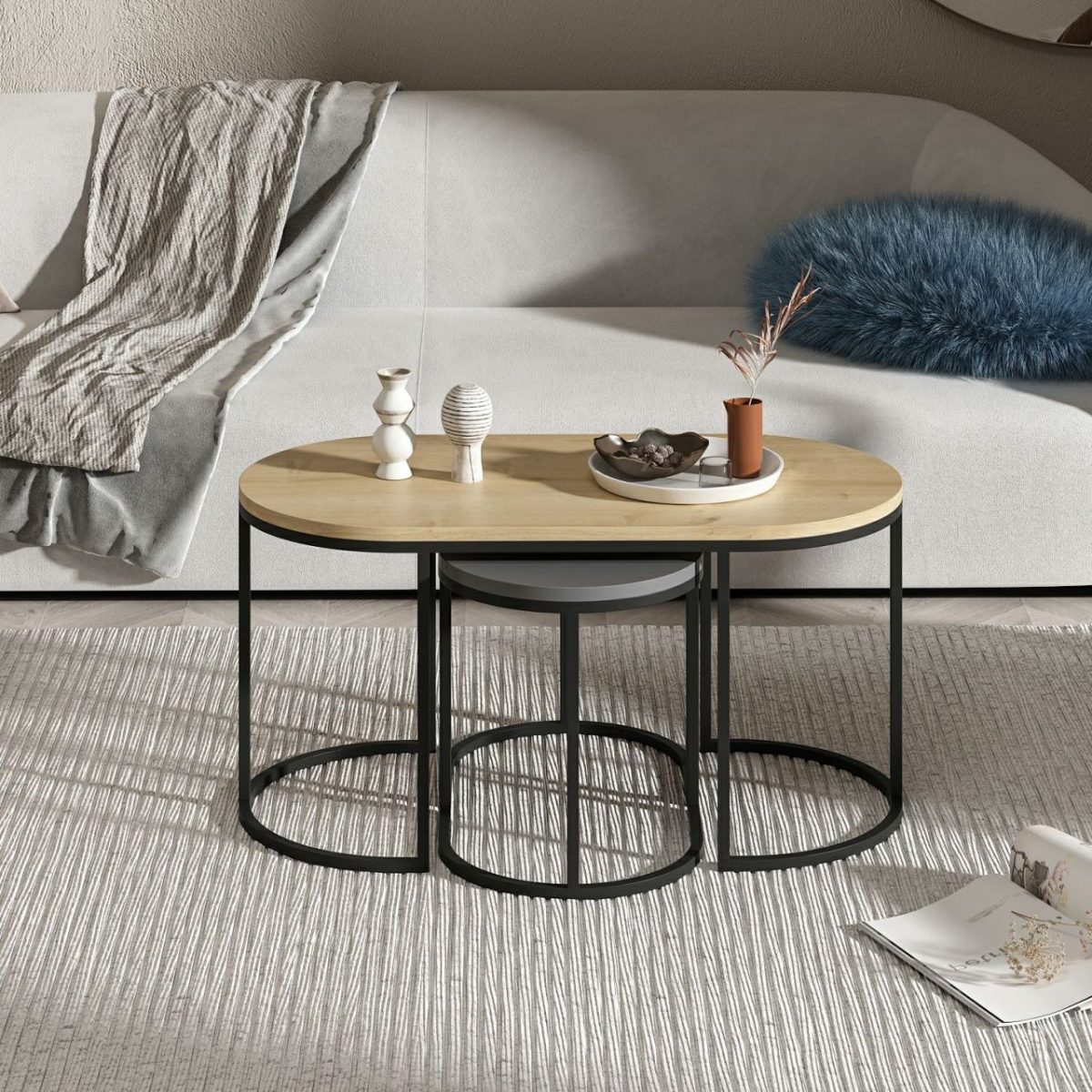 Dena - Anthracite, Oak – Табела за гнездење (3 парчиња) - Image 2