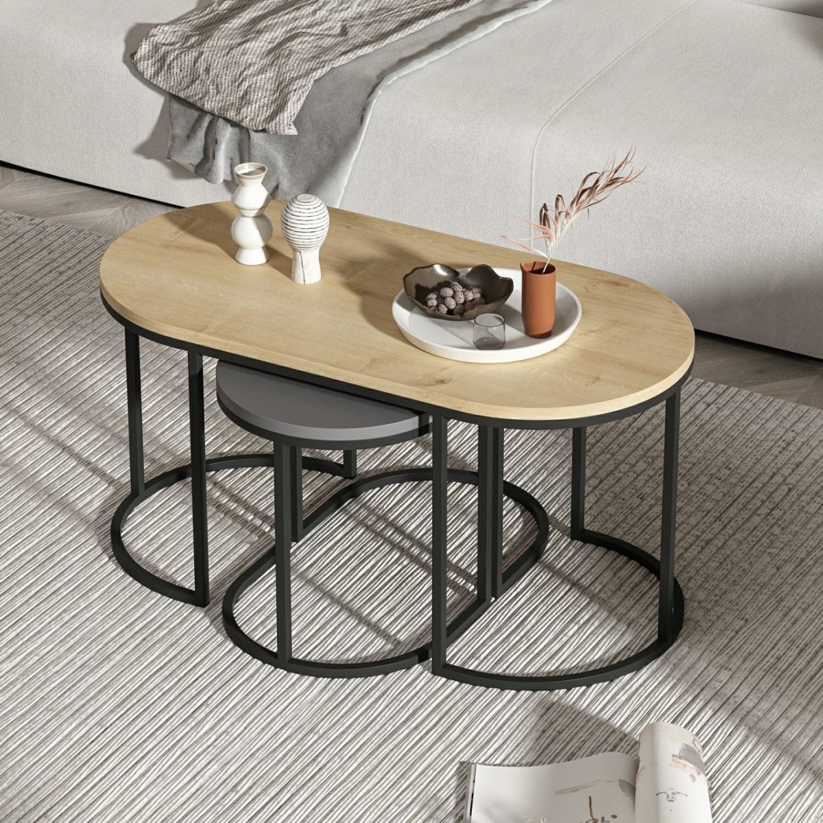 Dena - Anthracite, Oak – Табела за гнездење (3 парчиња) - Image 3