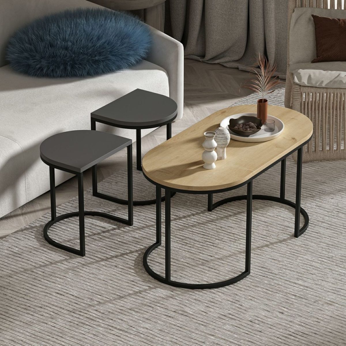 Dena - Anthracite, Oak – Табела за гнездење (3 парчиња) - Image 4