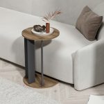 Ema - Walnut, Anthracite – Софа маси