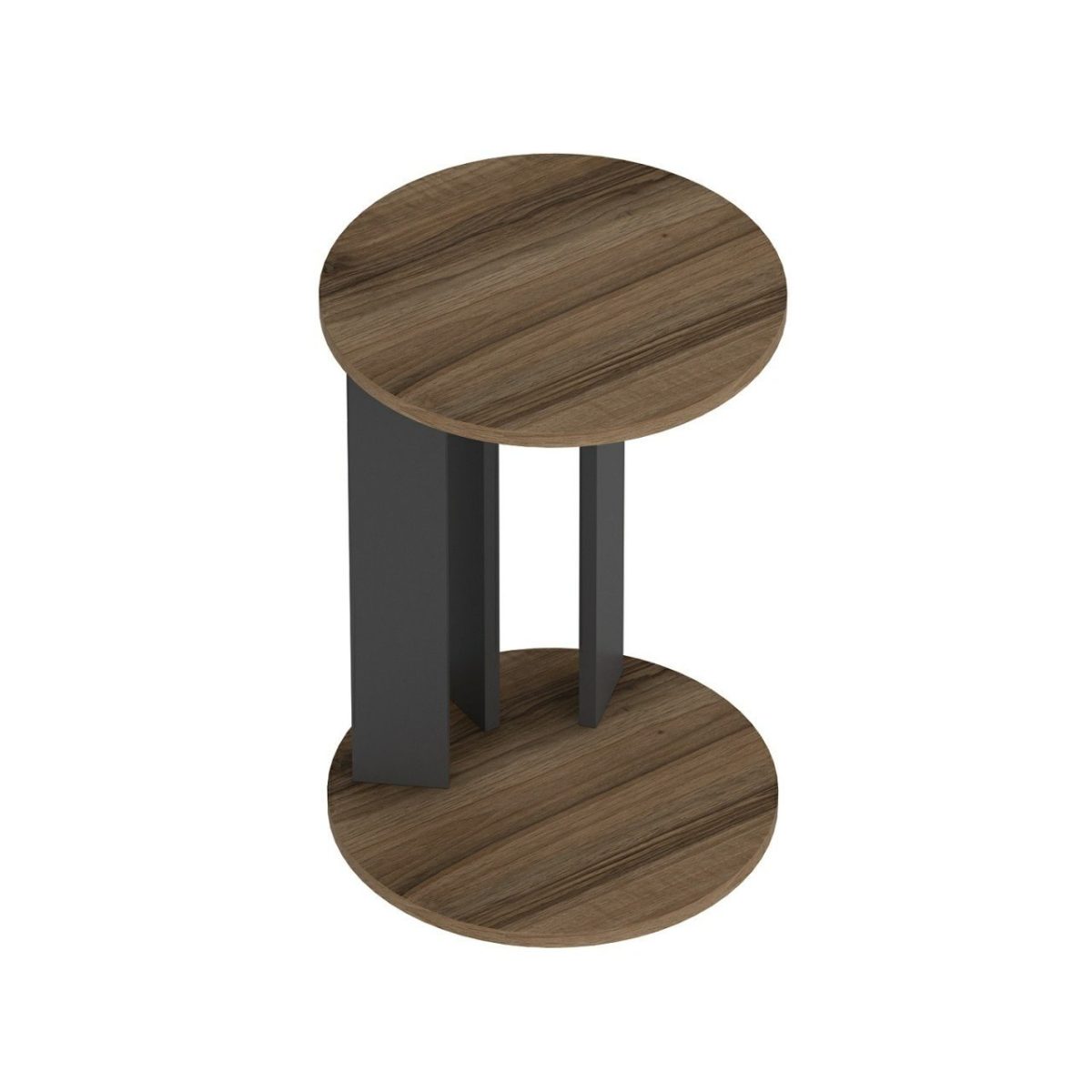 Ema - Walnut, Anthracite – Софа маси - Image 7