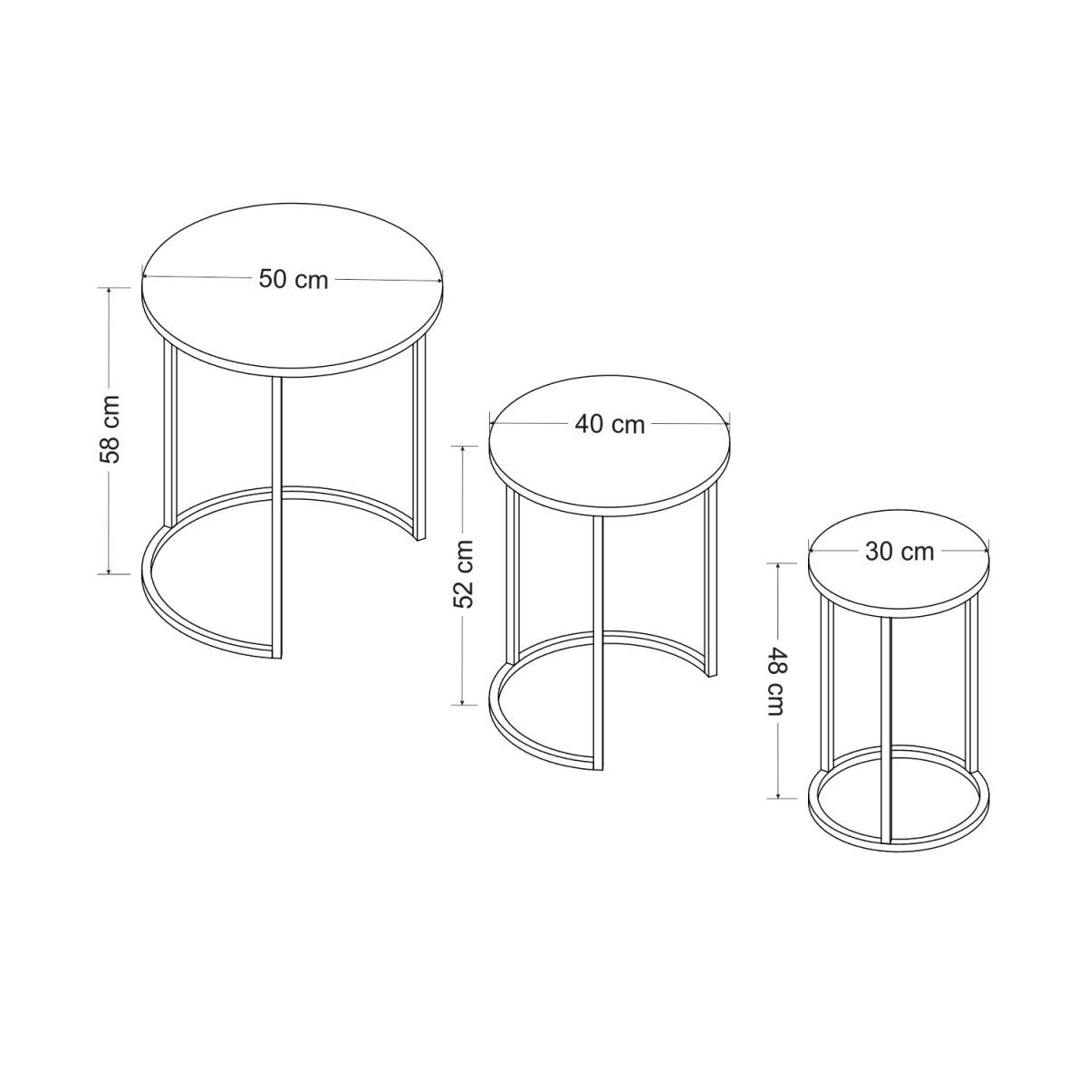 Gloria - Black – Табела за гнездење (3 парчиња) - Image 6