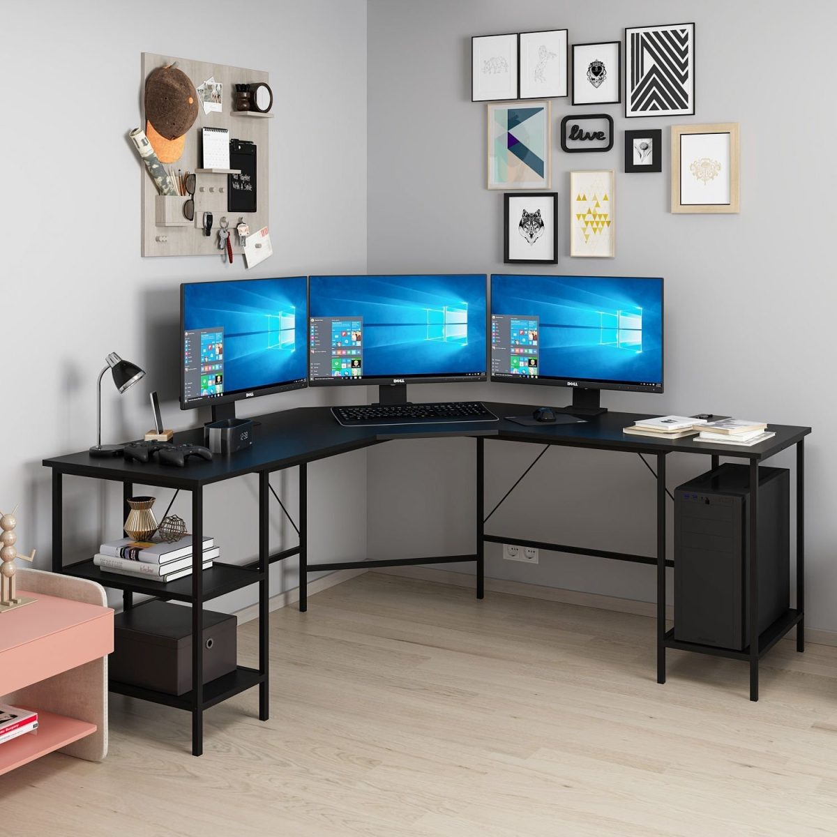 Power L - 8537 - Black – Канцелариско биро - Image 3