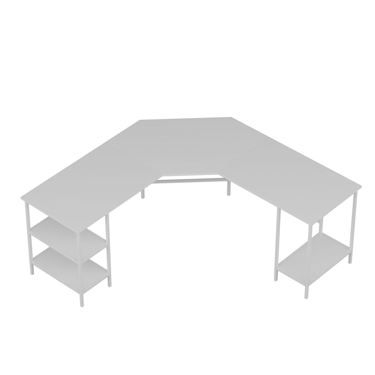 Power L - White – Канцелариско биро - Image 4