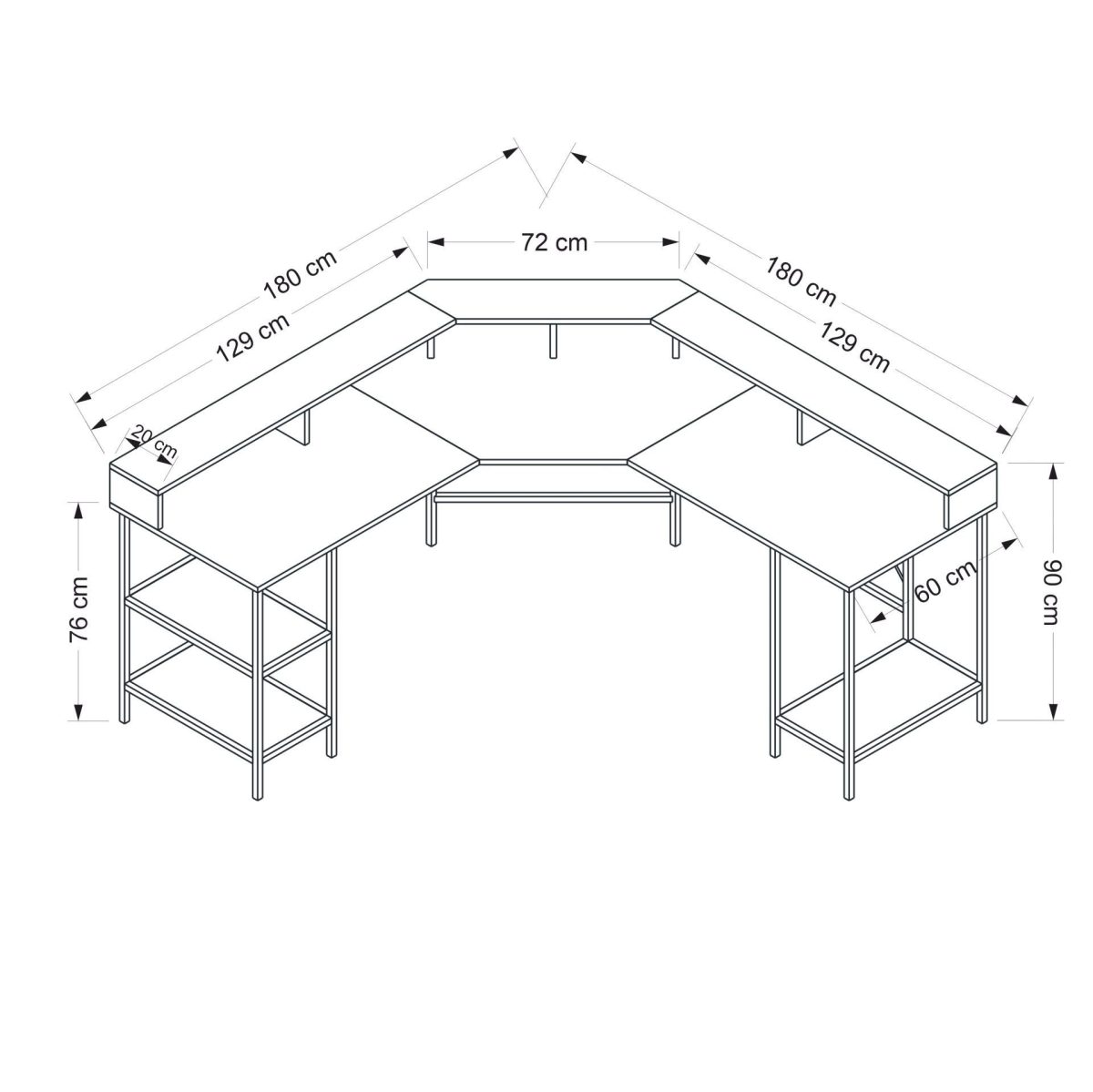 Power - Black – Канцелариско биро - Image 6