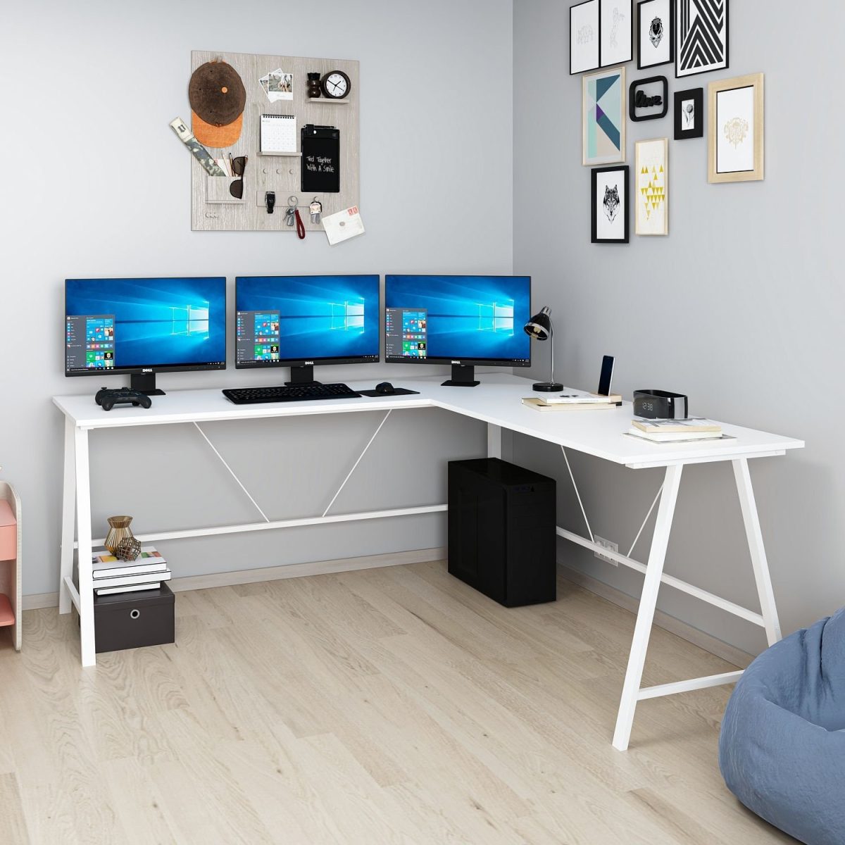 Team L - White – Канцелариско биро - Image 2