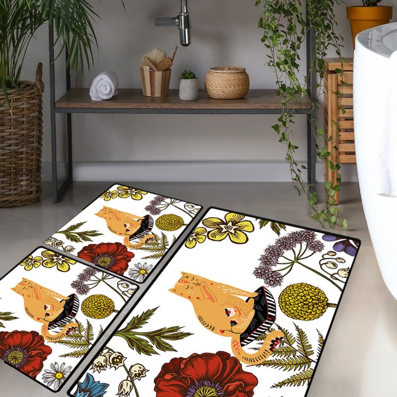 Hennaed Cat – Патосници за бања (3 парчиња)