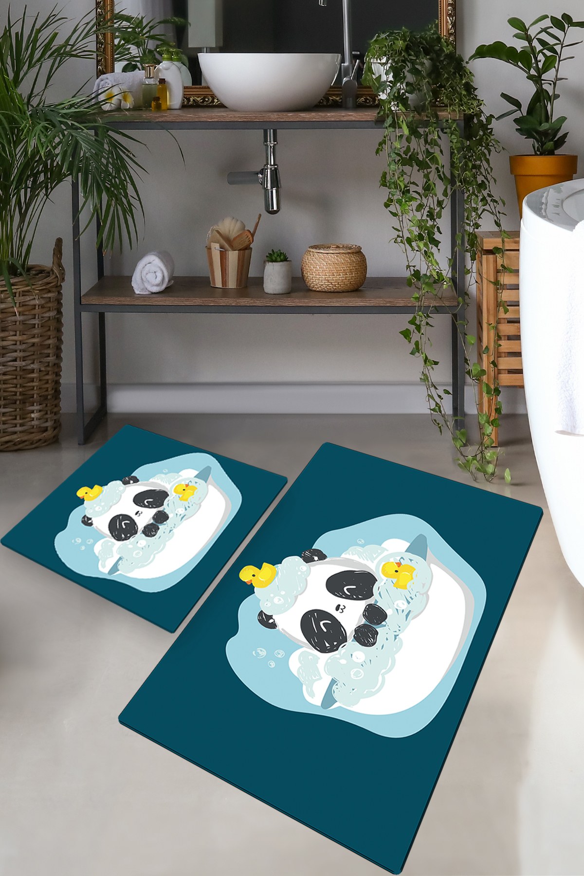 510CHL136020-201.jpg Panda In The Water – Патосници за бања (2 парчиња) - Image 1