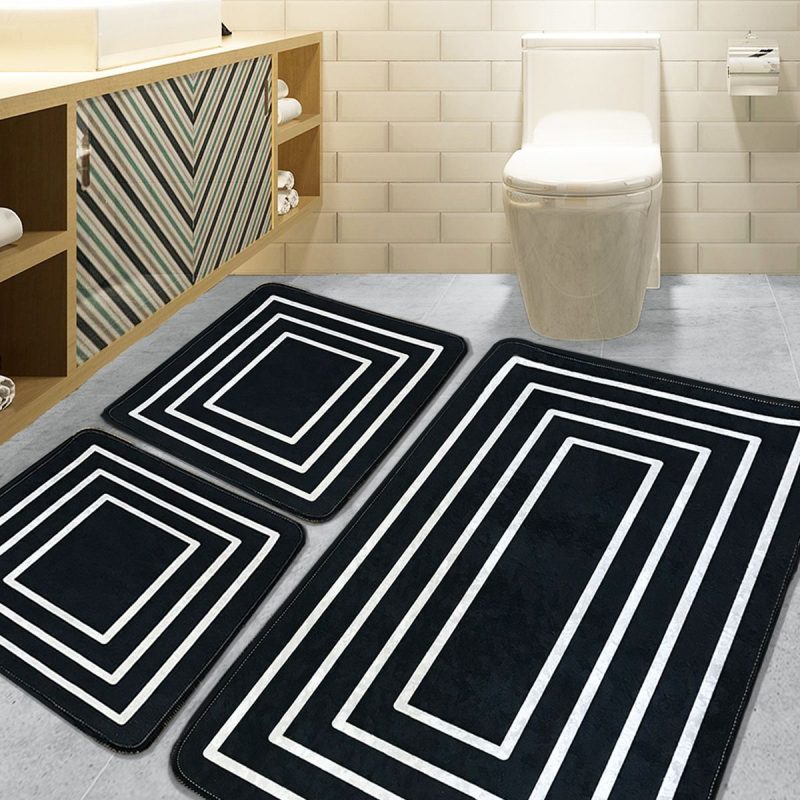 Wale - Black – Патосници за бања (3 парчиња)