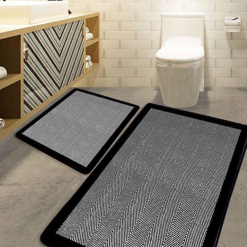 Barley - Black – Патосници за бања (2 парчиња)