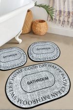 Baindos - Grey – Патосници за бања (3 парчиња)