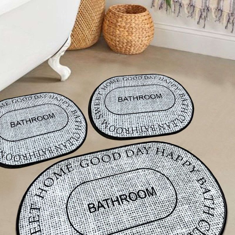 Baindos - Grey – Патосници за бања (3 парчиња)