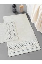 Zikzak - Beige – Патосници за бања (2 парчиња)