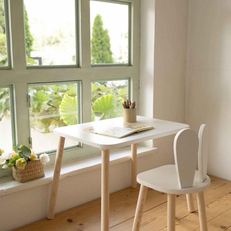 Bunny One Chair Set - White – Комплет детска маса
