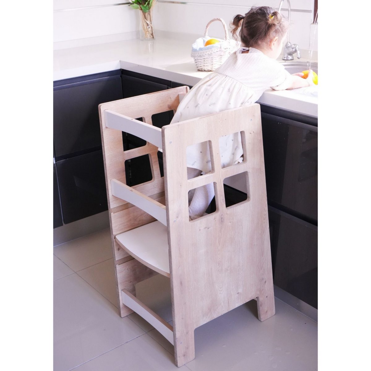 Kule - Brown, White – Едукативна кула - Image 3