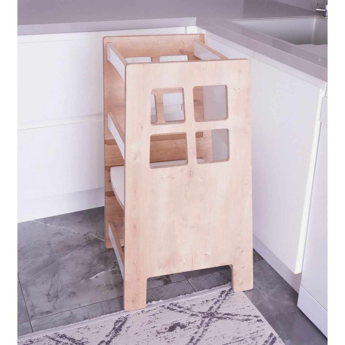 Kule - Brown, White – Едукативна кула - Image 4