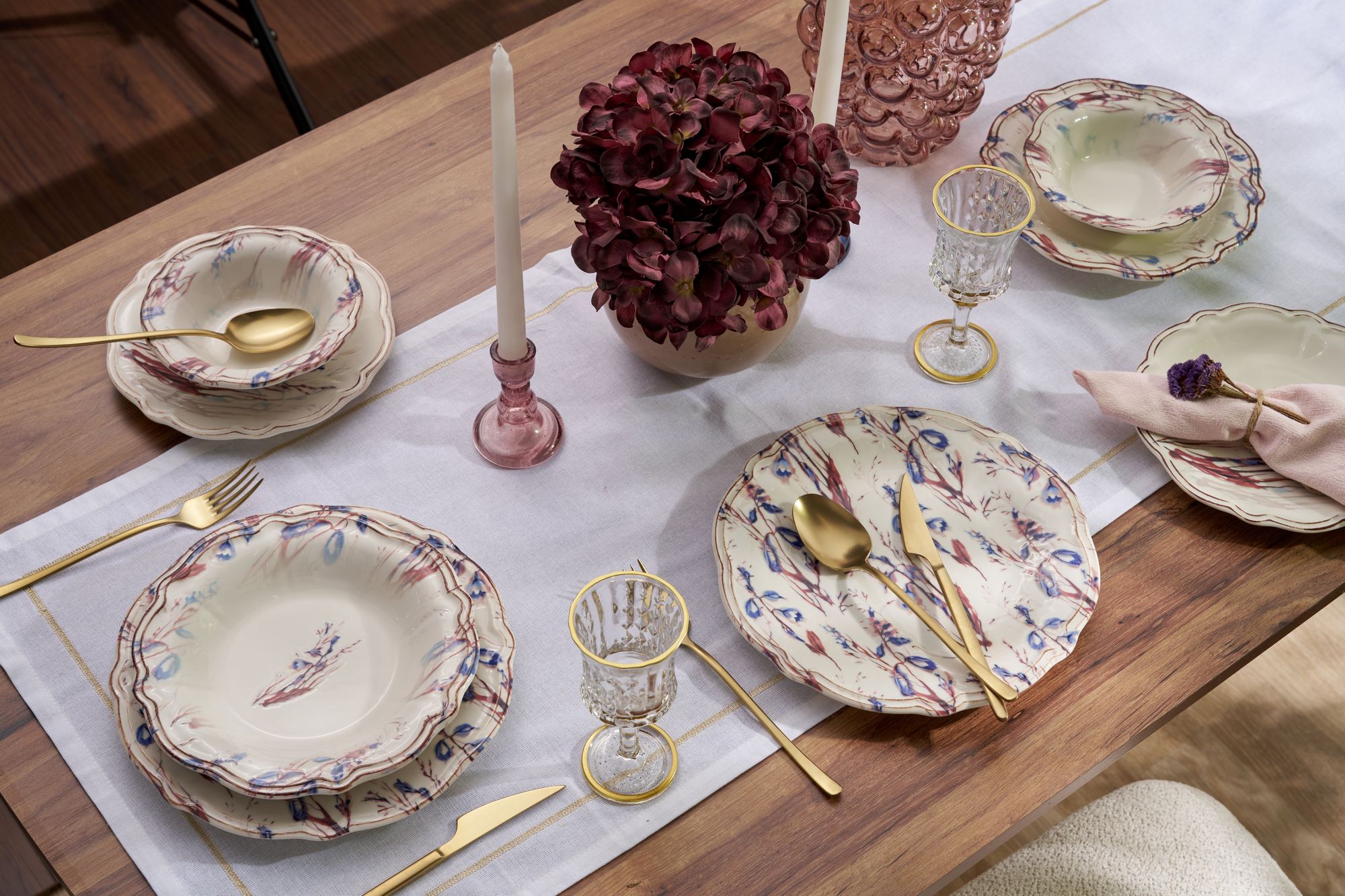 520ZNO110320-201.jpg Blue Rustica – Сет за вечера (24 парчиња) - Image 1