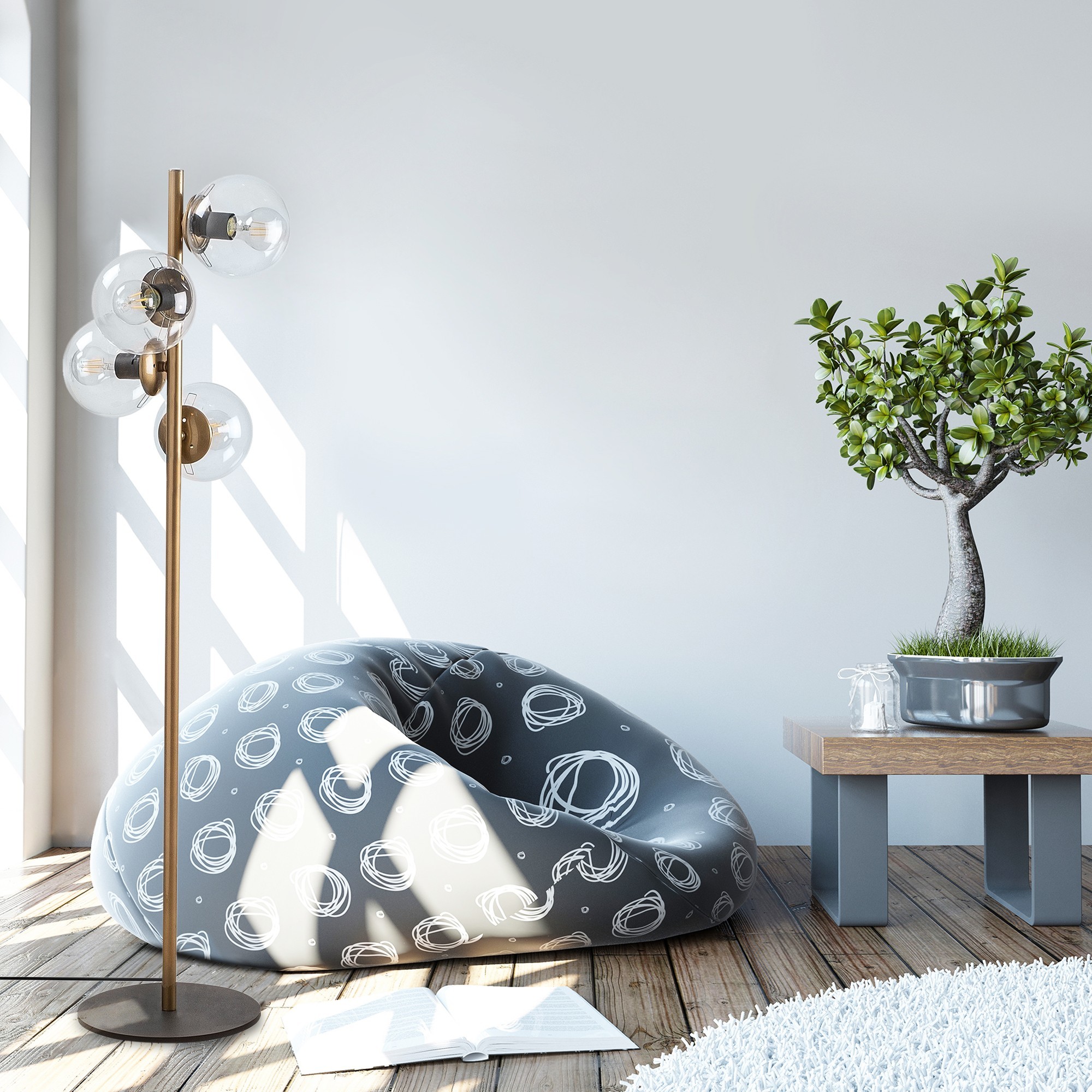 Living Room Interior Faze - NT - 116 – Подна ламба - Image 1