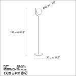 Tulip 13815 - Black – Подна ламба - Image 8