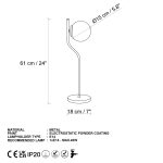 Tulip 13821 - Black – Светилка за маса - Image 8