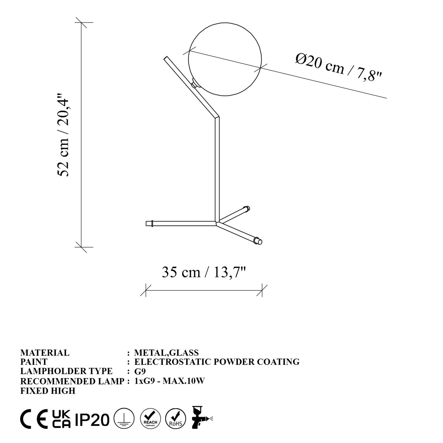 Luminar - 14161 – Светилка за маса - Image 8