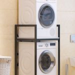 C7 - White, Black – Кабинет за машина за перење