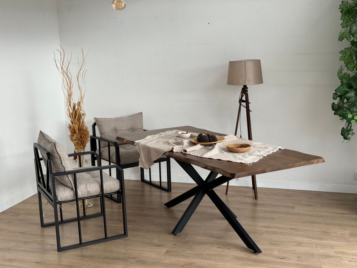 Ahtapot - Black – Метални ногарки за маса - Image 5