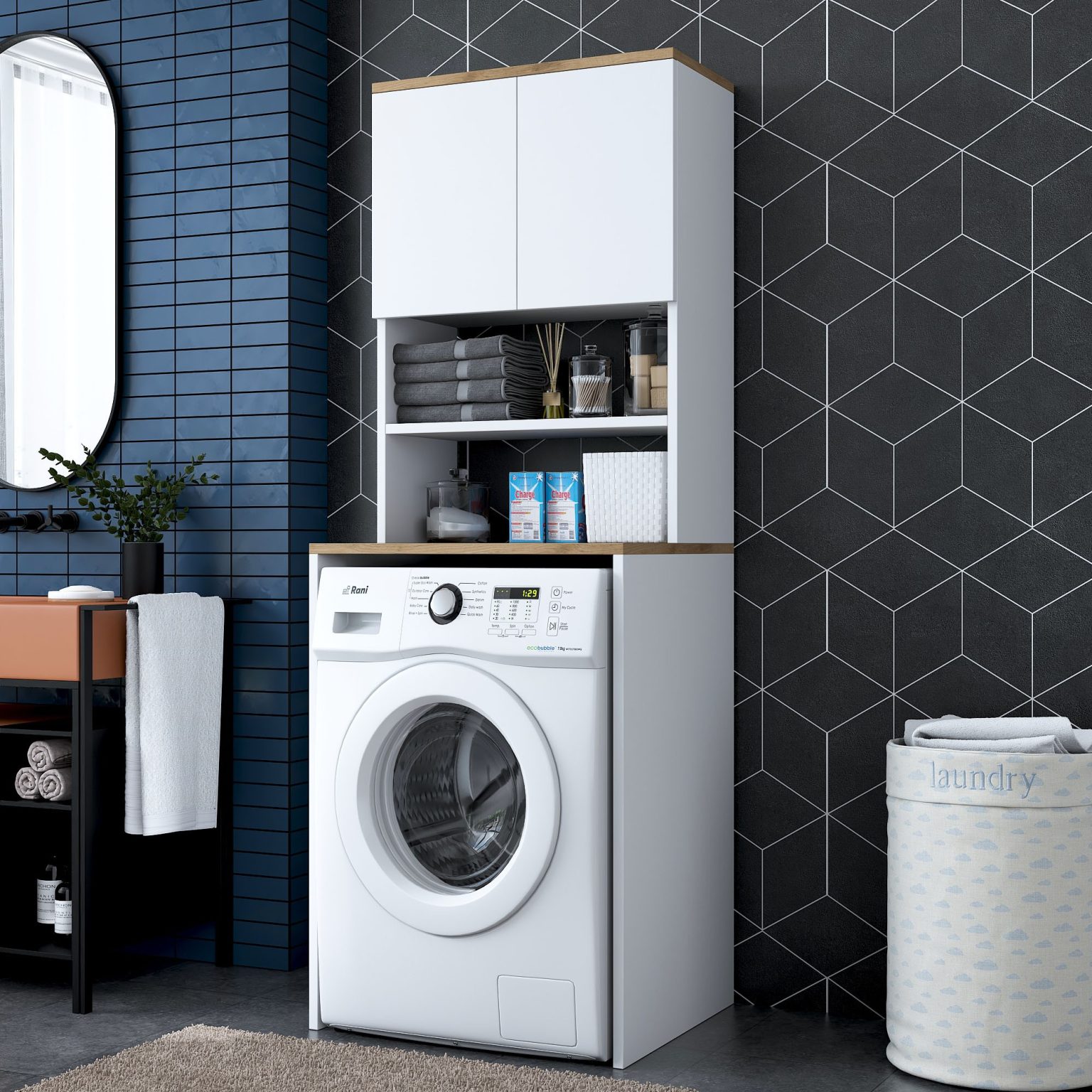 KD101 - 1950 - Walnut – Кабинет за машина за перење - Image 2