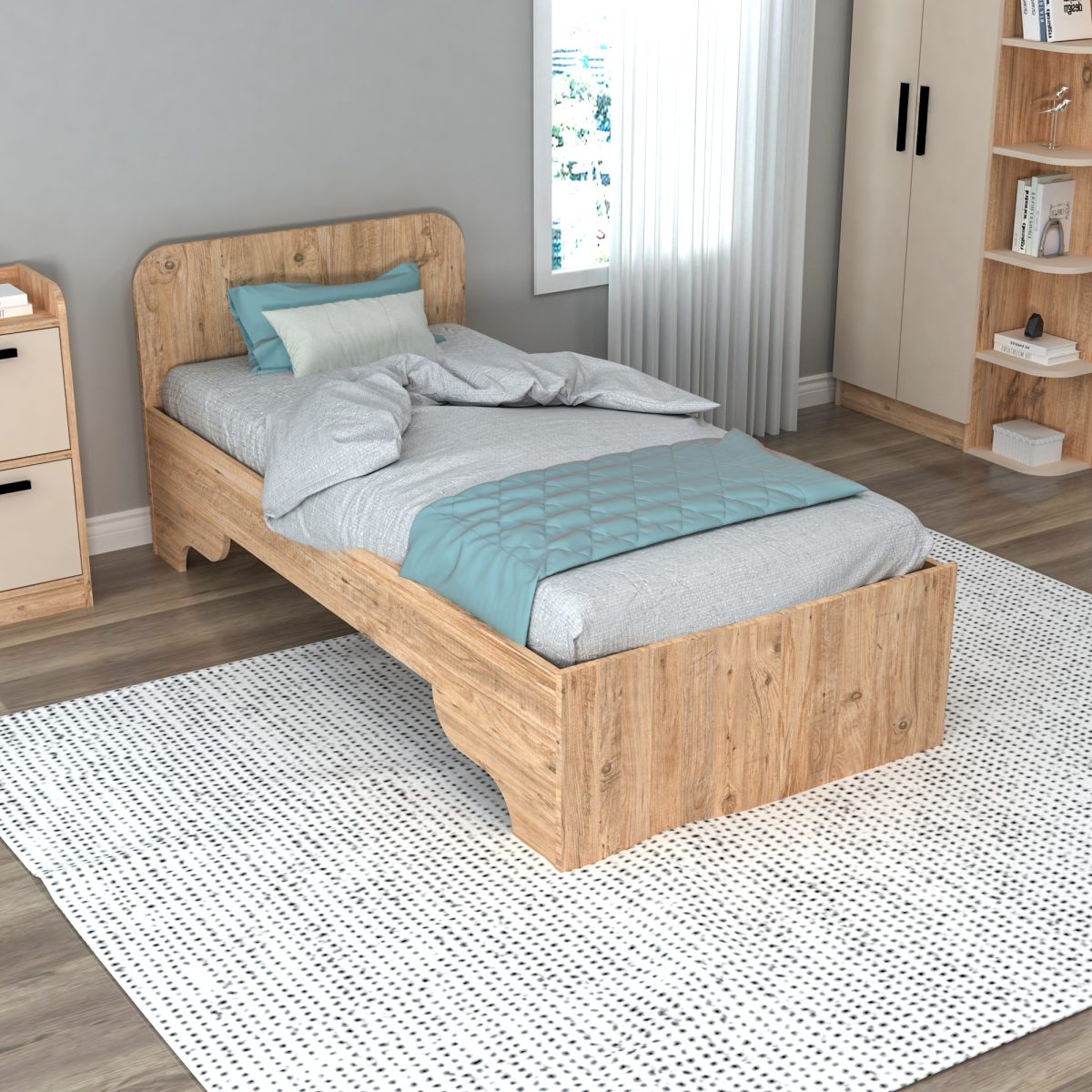 Luses - Atlantic Pine, Beige – Единечен кревет - Image 2