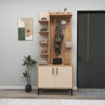 Julendor - Atlantic Pine, Beige – Гардеробер за претсобје