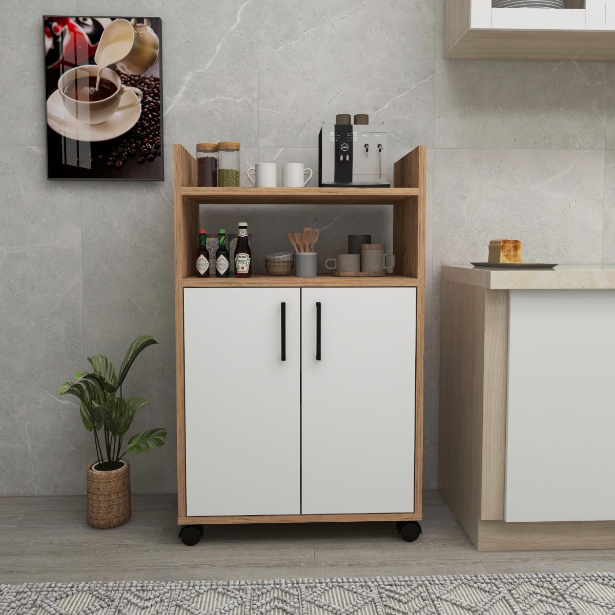 Tiraks - Atlantic Pine, White – Повеќе наменска комода - Image 4